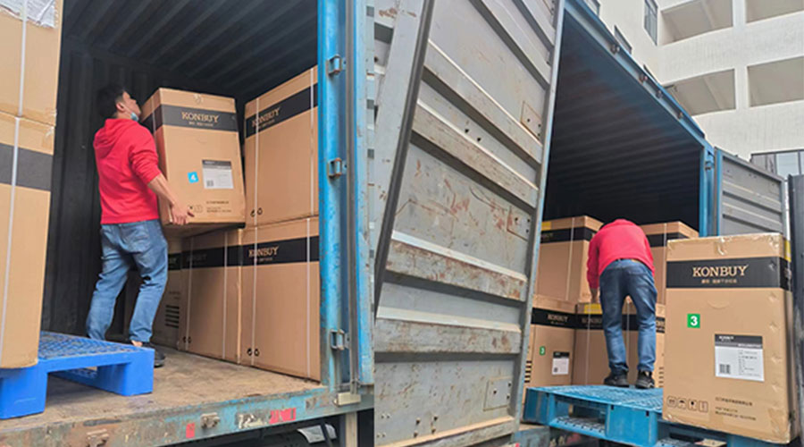 整裝待發(fā)！客戶50臺衣物烘干機裝柜完畢