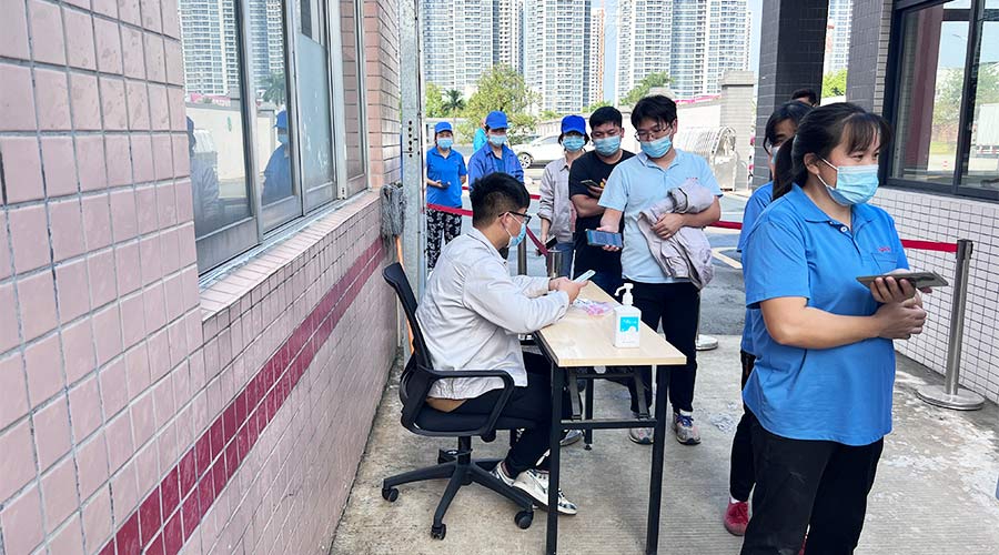 迅速防疫！金環(huán)電器積極配合醫(yī)護(hù)人員上門測(cè)核酸！